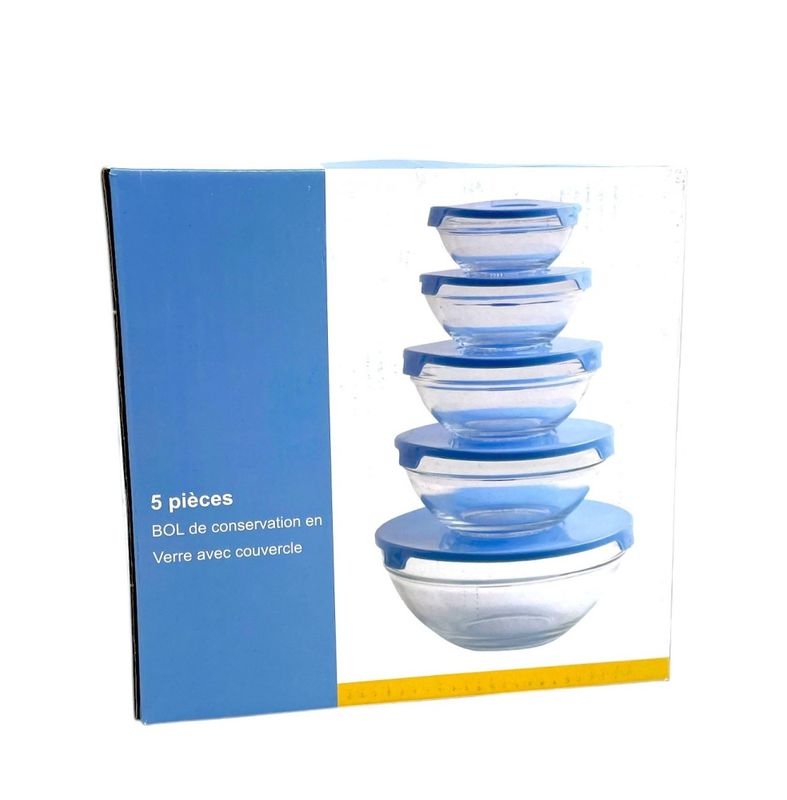 Glassboller blå, 5pk, 20stk pr kartong