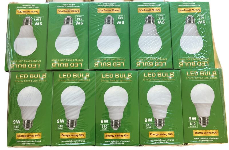 Led Bulb Energy Saving 9W, 10stk pr kartong 
