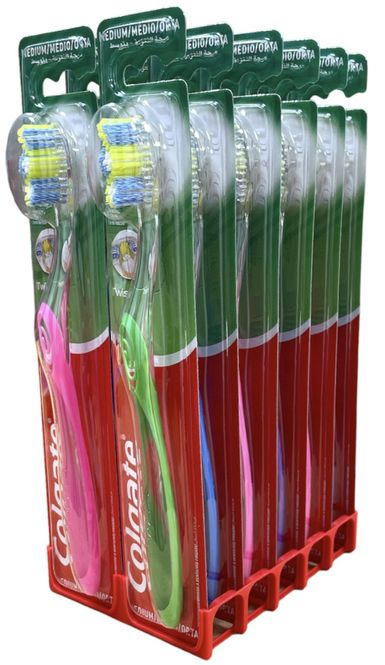 Hovedbilde Colgate Twister Medium Tannbørste, 12stk pr ...