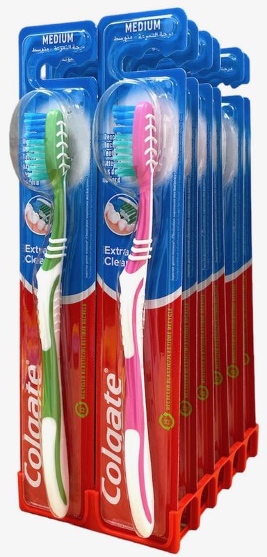 Colgate Extra Clean M, 12stk pr kartong
