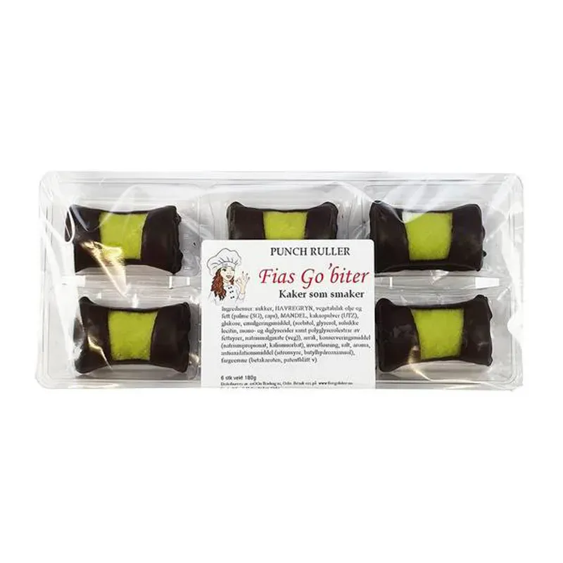 Fias Go'biter Punchruller 180g, 18stk pr kartong