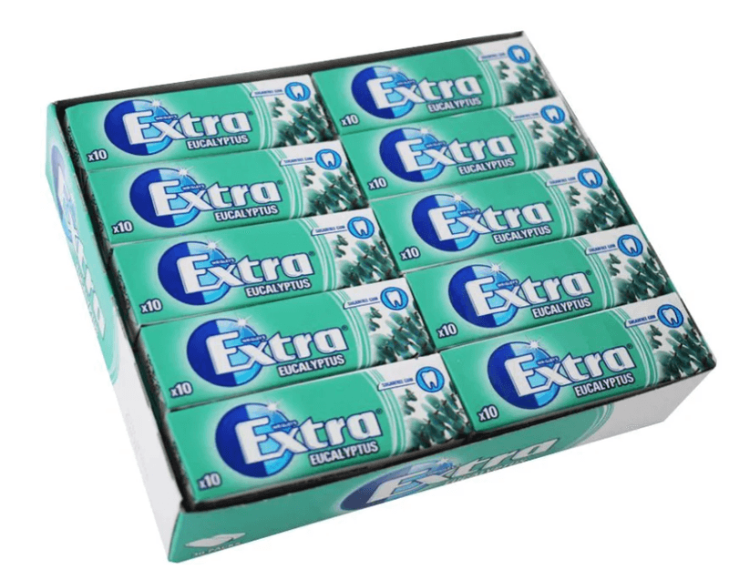 Extra Tyggummi Eucalyptus, 30stk pr kartong